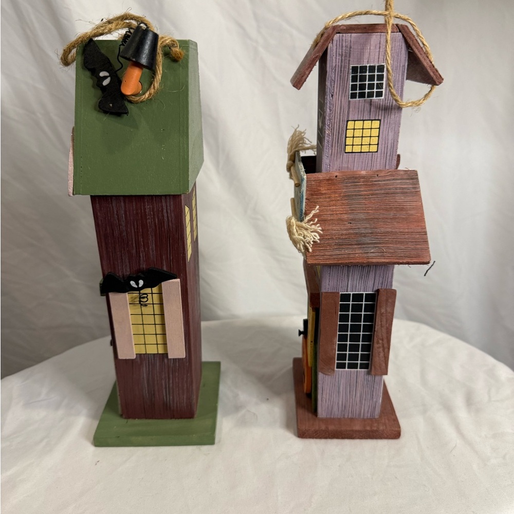 Halloween Themed Birdhouses - Set of Two - Picture 4 of 5